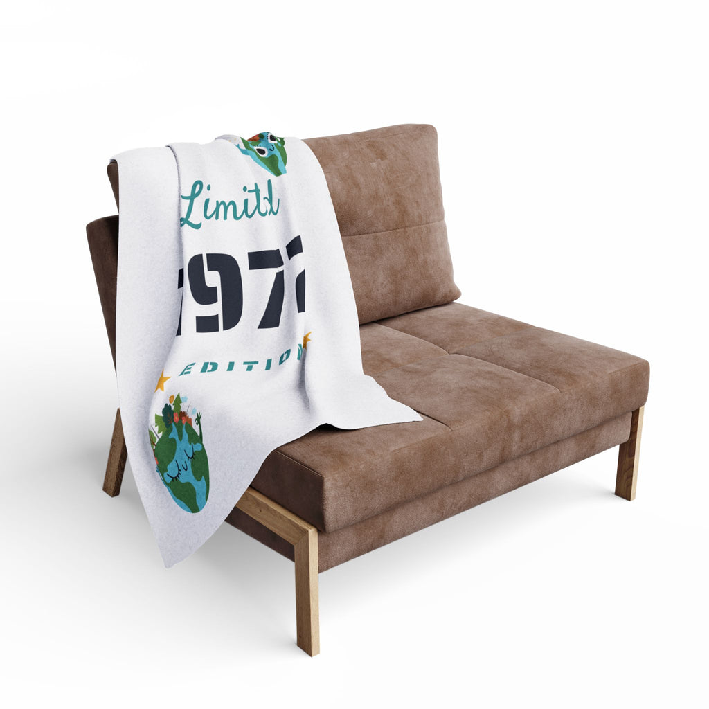 Limited Edition 1972 Fleece Blanket – Retro Birthday Earth Day Gift
