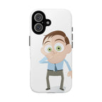 Funny Cartoon Guy Phone Case – Humorous Nose-Picking Character Protective Cover