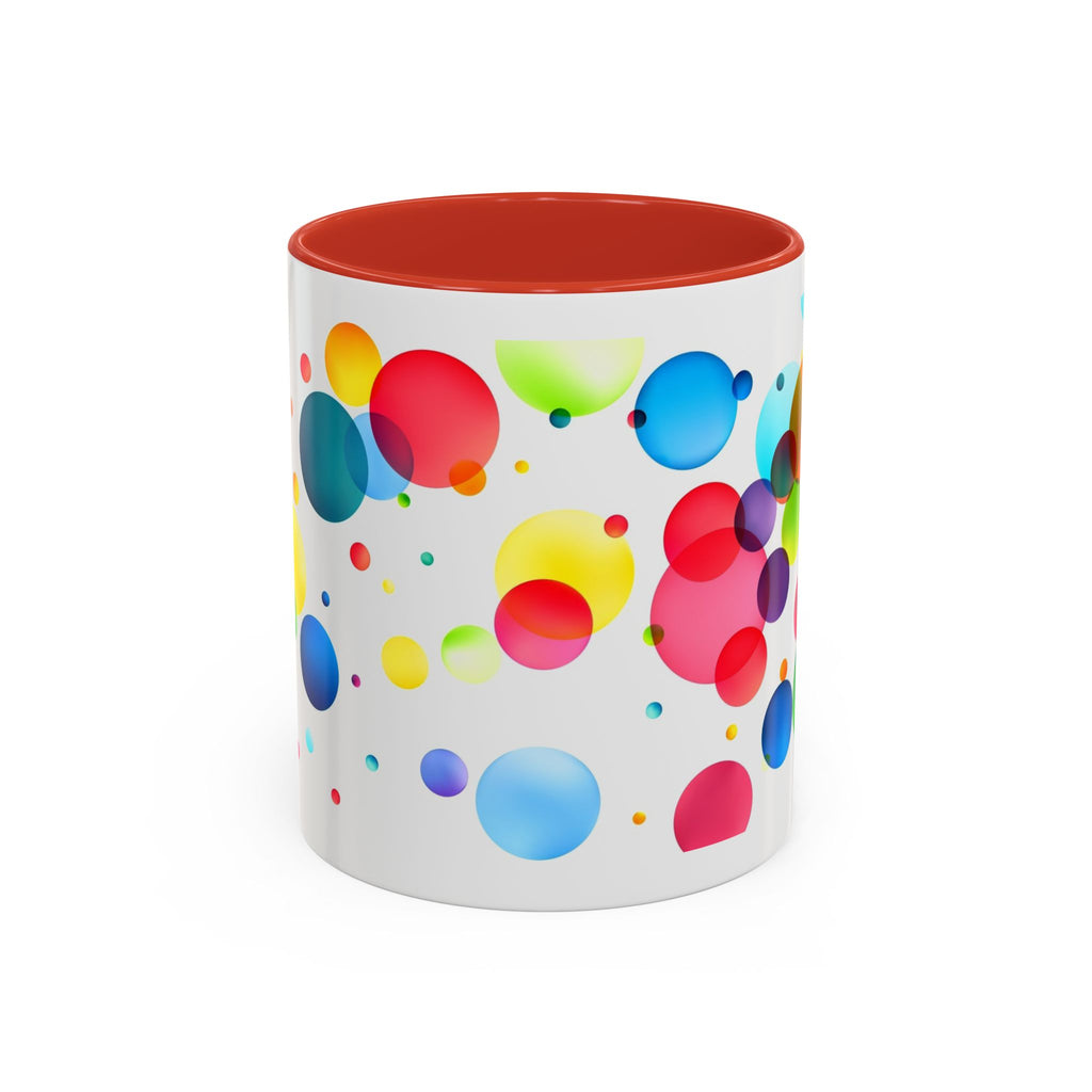 Colorful Bubble Accent Coffee Mug — Vibrant Pop Art 11/15oz