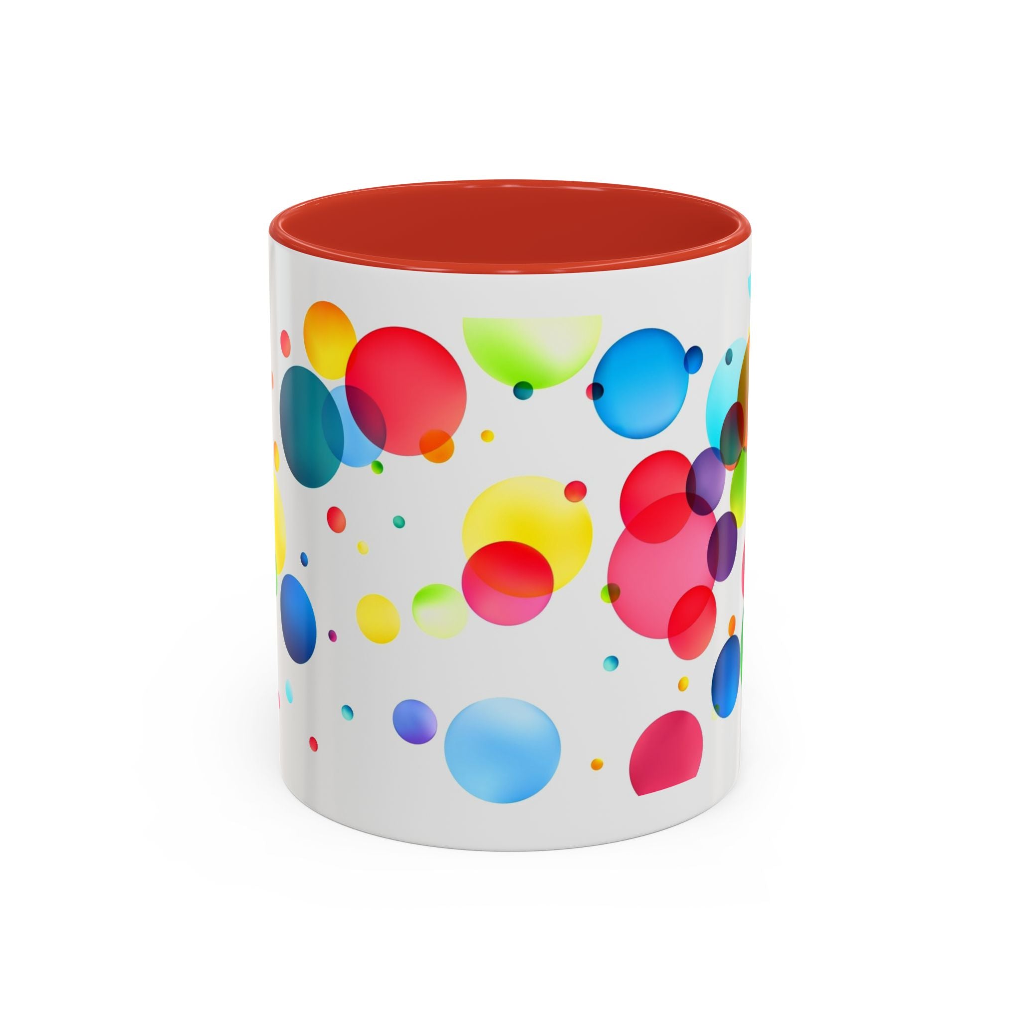 Colorful Bubble Accent Coffee Mug — Vibrant Pop Art 11/15oz