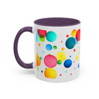 Colorful Bubble Accent Coffee Mug — Vibrant Pop Art 11/15oz
