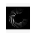 Abstract Halftone 'C' Matte Poster — Modern Black & White Wall Art