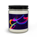 Abstract Neon Swirl Candle Set with Matches & Wick Trimmer