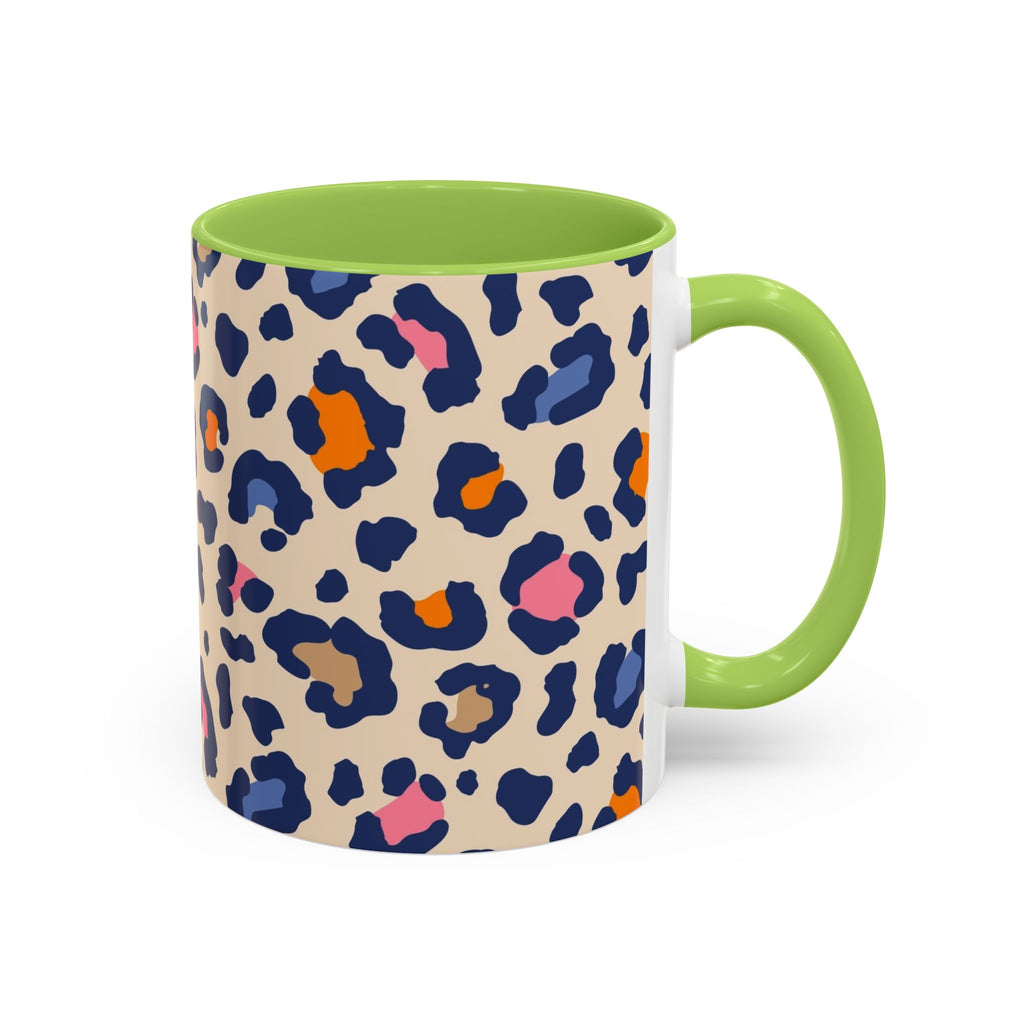 Colorful Leopard Print Accent Coffee Mug – 11/15oz