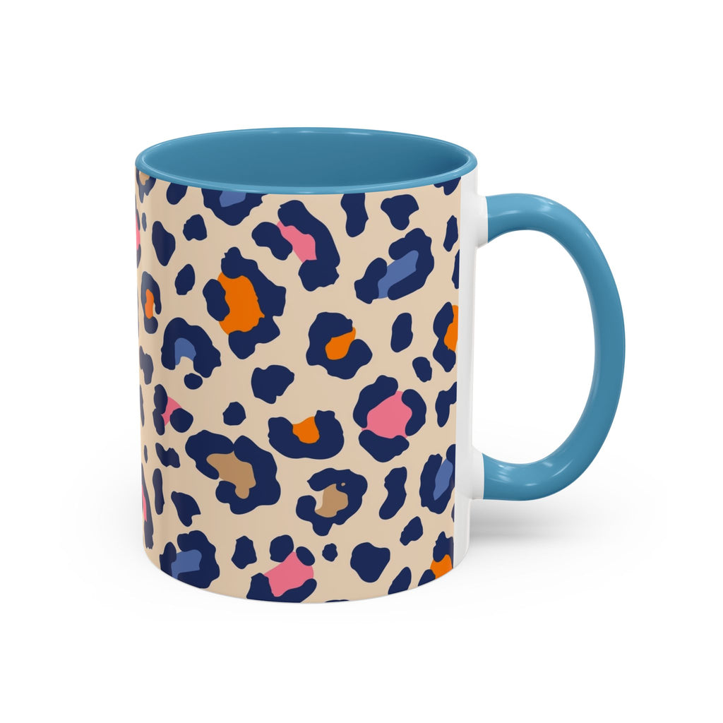 Colorful Leopard Print Accent Coffee Mug – 11/15oz
