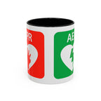AED Heart Logo Accent Coffee Mug — CPR & Defibrillator Awareness Gift (11/15oz)