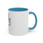 Botanical Apple Accent Coffee Mug — Vintage Fruit Sketch Ceramic Mug (11/15 oz)