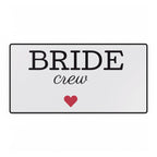 Desk Mat - "BRIDE crew" Bachelorette Bridal Party Mouse Pad with Heart
