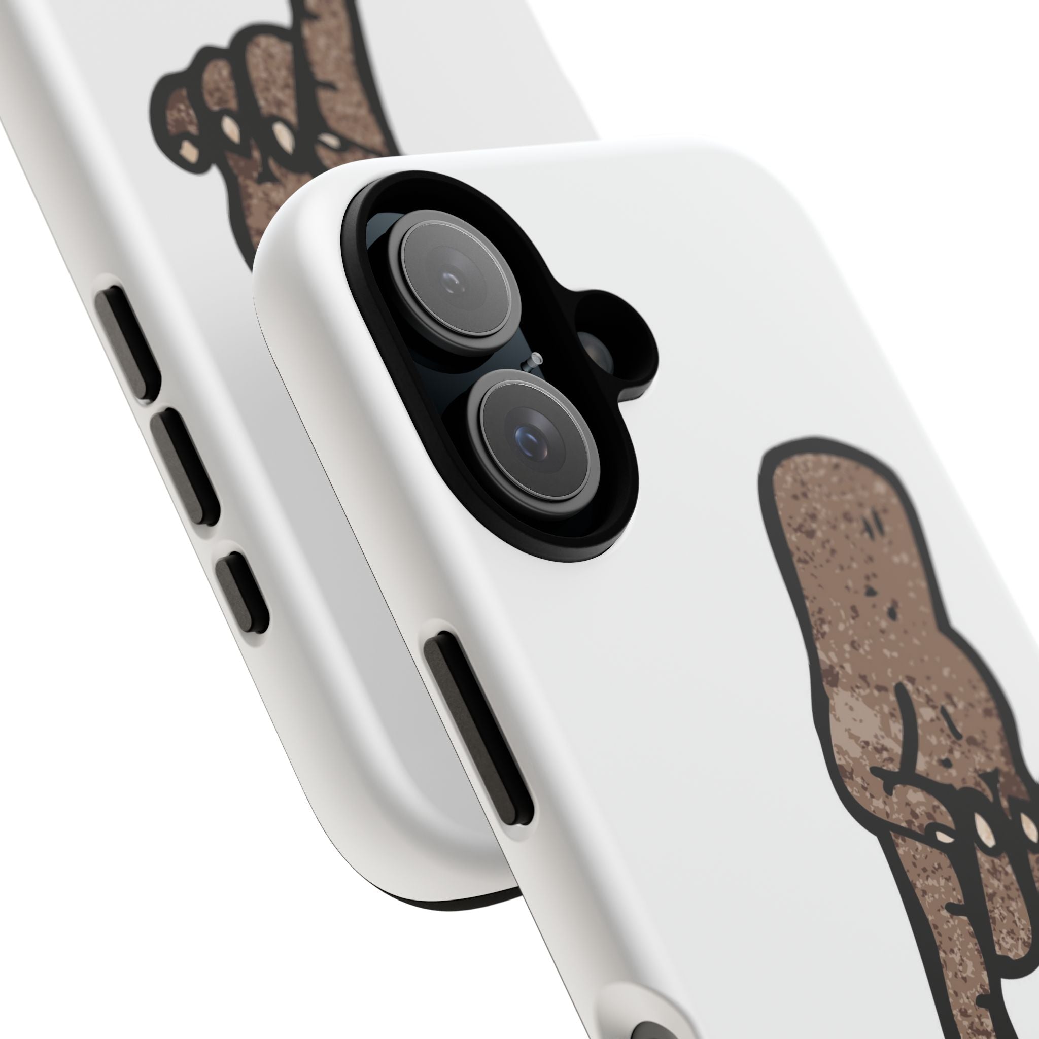 Phone Case — Cartoon Finger Popping Red Burst (Tough Cases)
