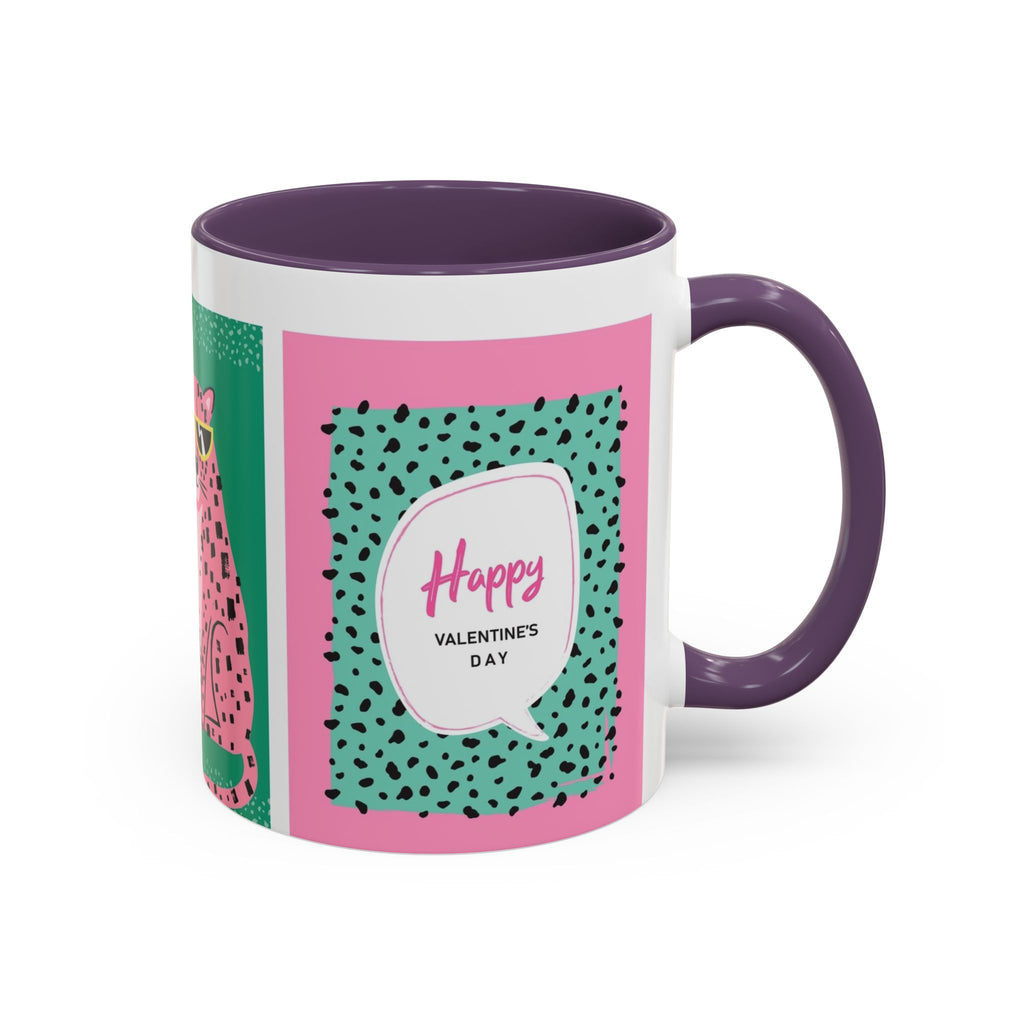 Valentine’s Day Leopard Coffee Mug - "Wild About You" Accent Mug