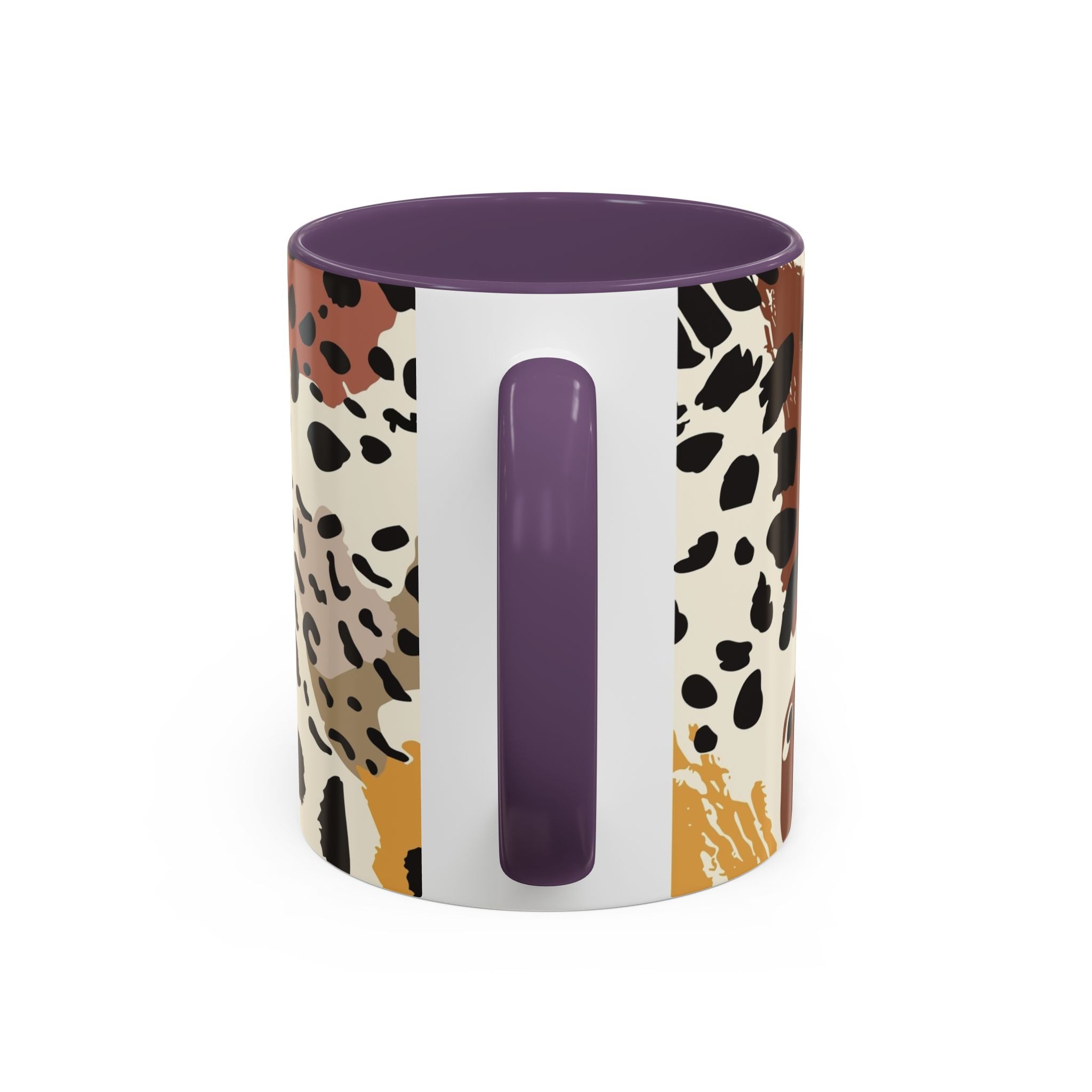 Rustic Leopard Accent Coffee Mug — Animal Print Ceramic Mug (11/15oz)