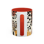 Rustic Leopard Accent Coffee Mug — Animal Print Ceramic Mug (11/15oz)