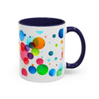 Colorful Bubble Accent Coffee Mug — Vibrant Pop Art 11/15oz