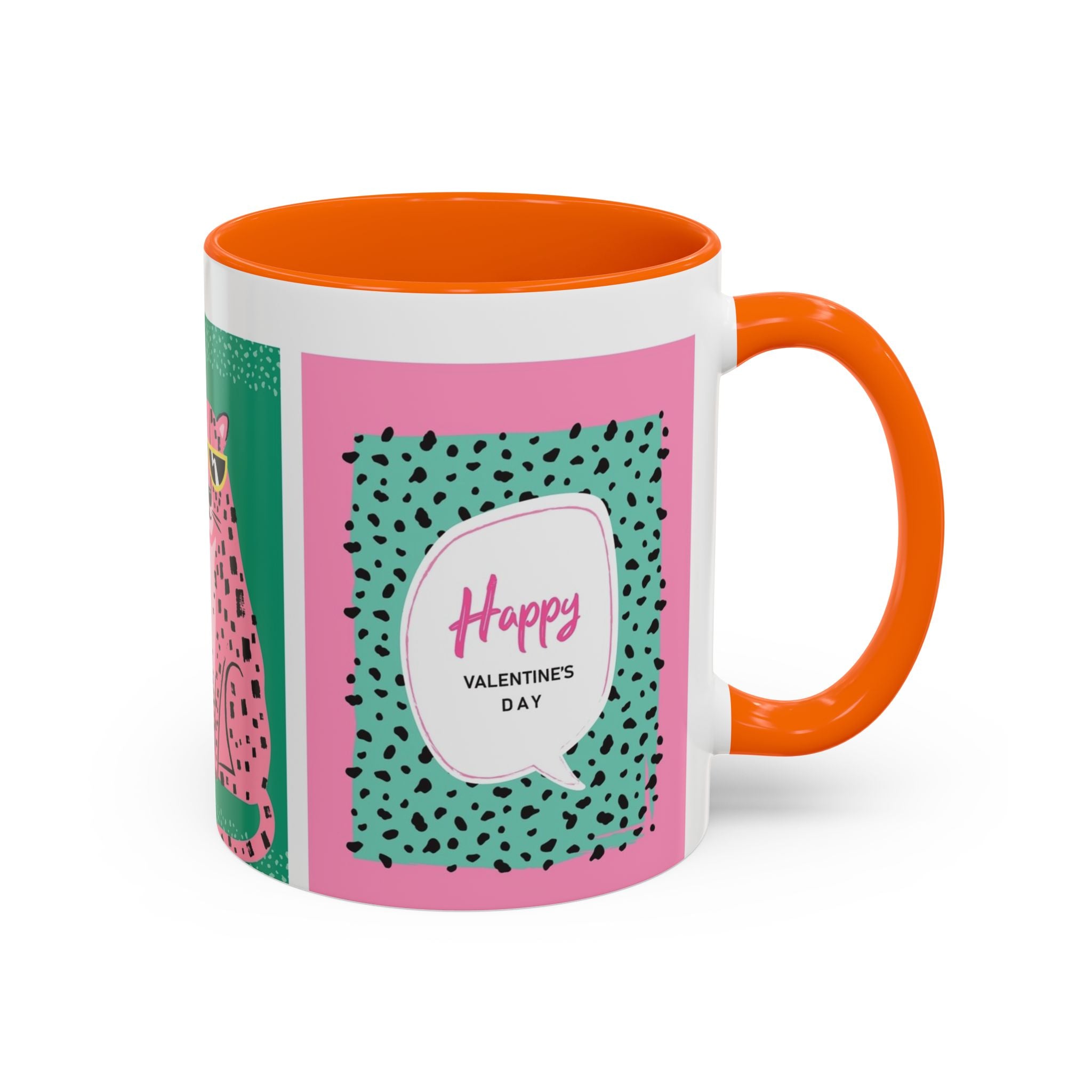 Valentine’s Day Leopard Coffee Mug - "Wild About You" Accent Mug