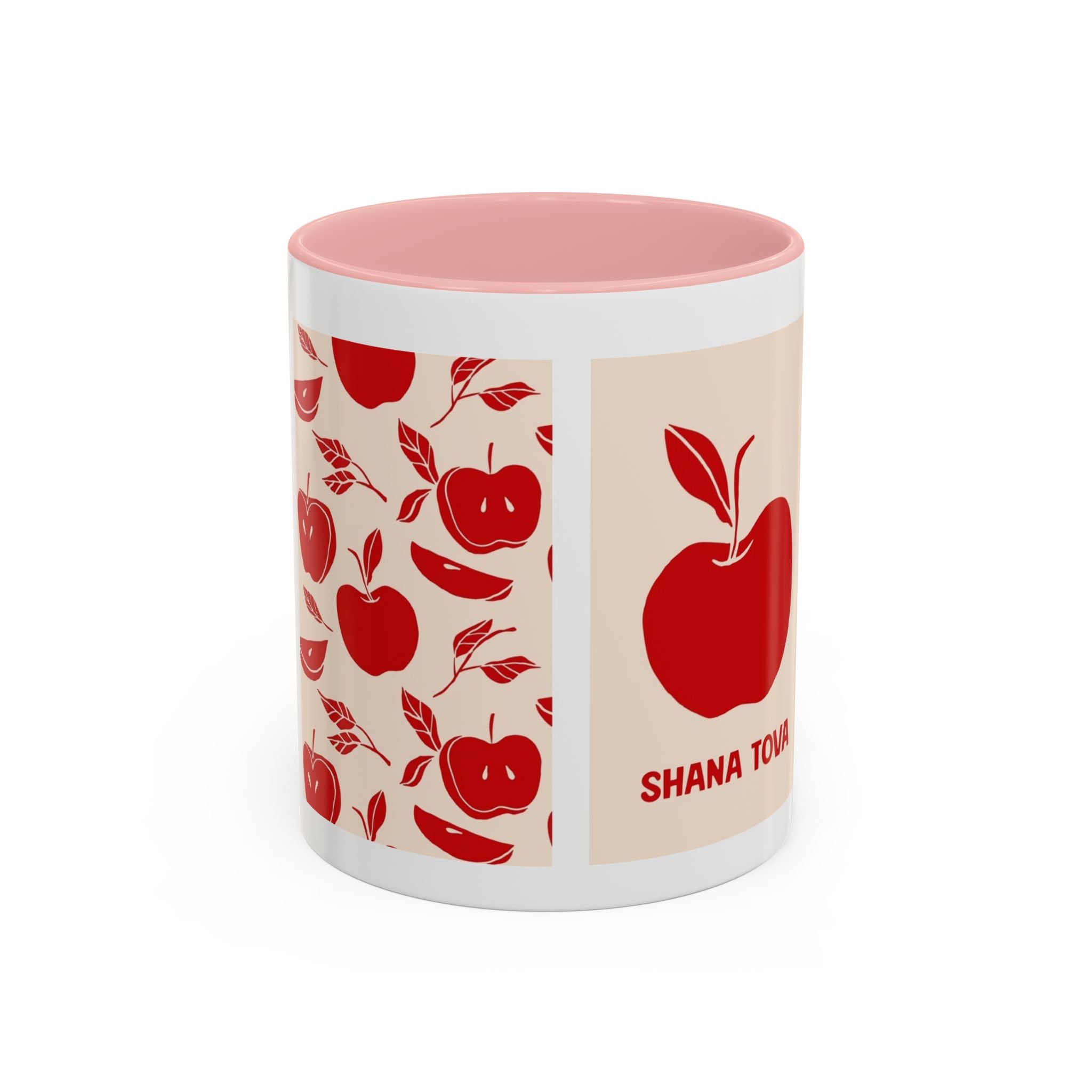 Rosh Hashanah Apple Accent Coffee Mug — 'Shana Tova' Holiday Morning Mug