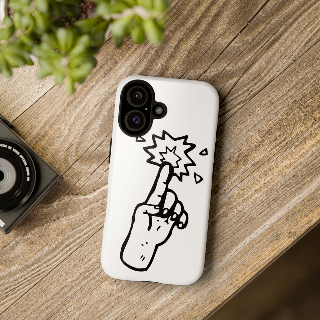 Phone Case – Snap Finger Line Art Design