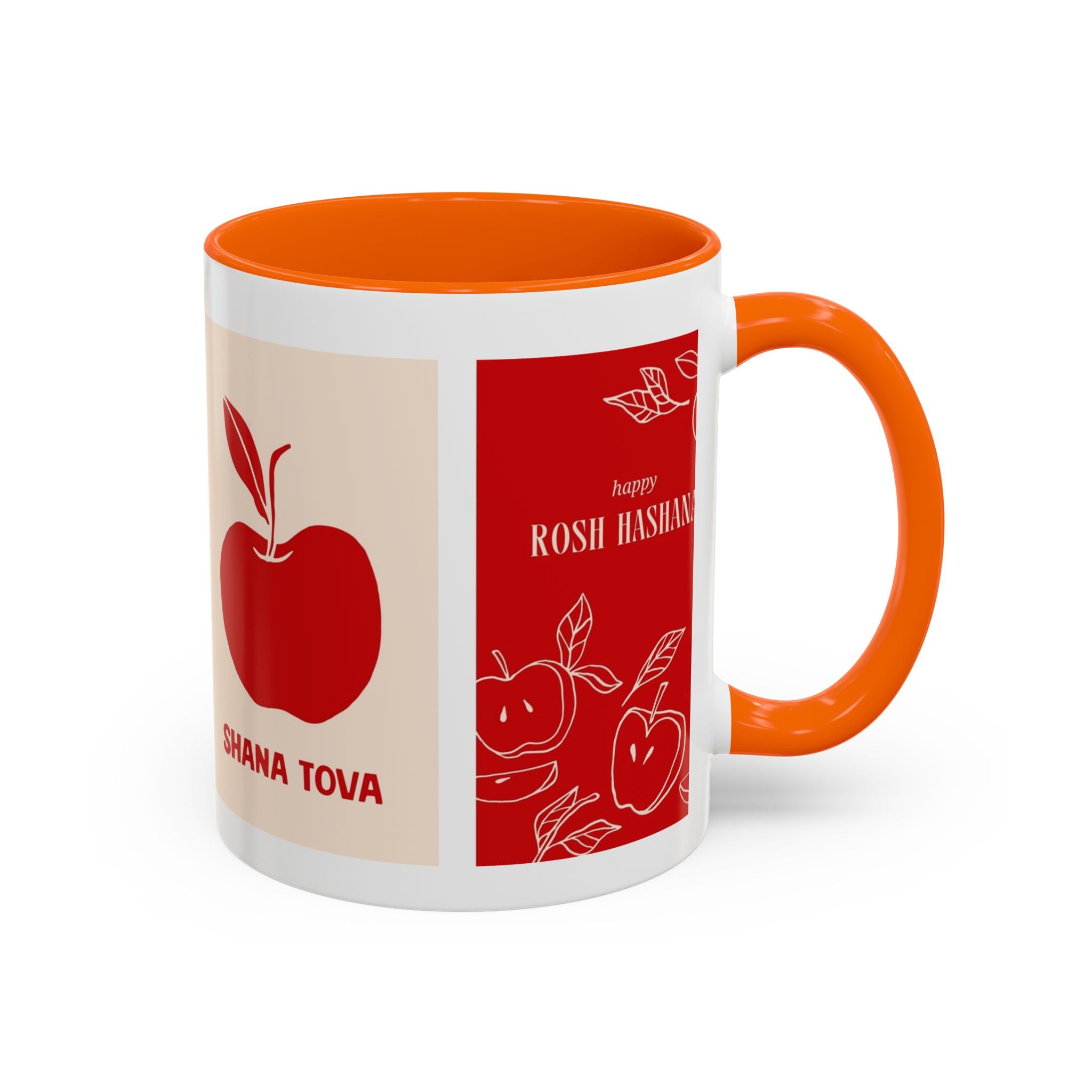 Rosh Hashanah Apple Accent Coffee Mug — 'Shana Tova' Holiday Morning Mug