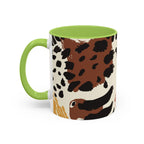 Rustic Leopard Accent Coffee Mug — Animal Print Ceramic Mug (11/15oz)