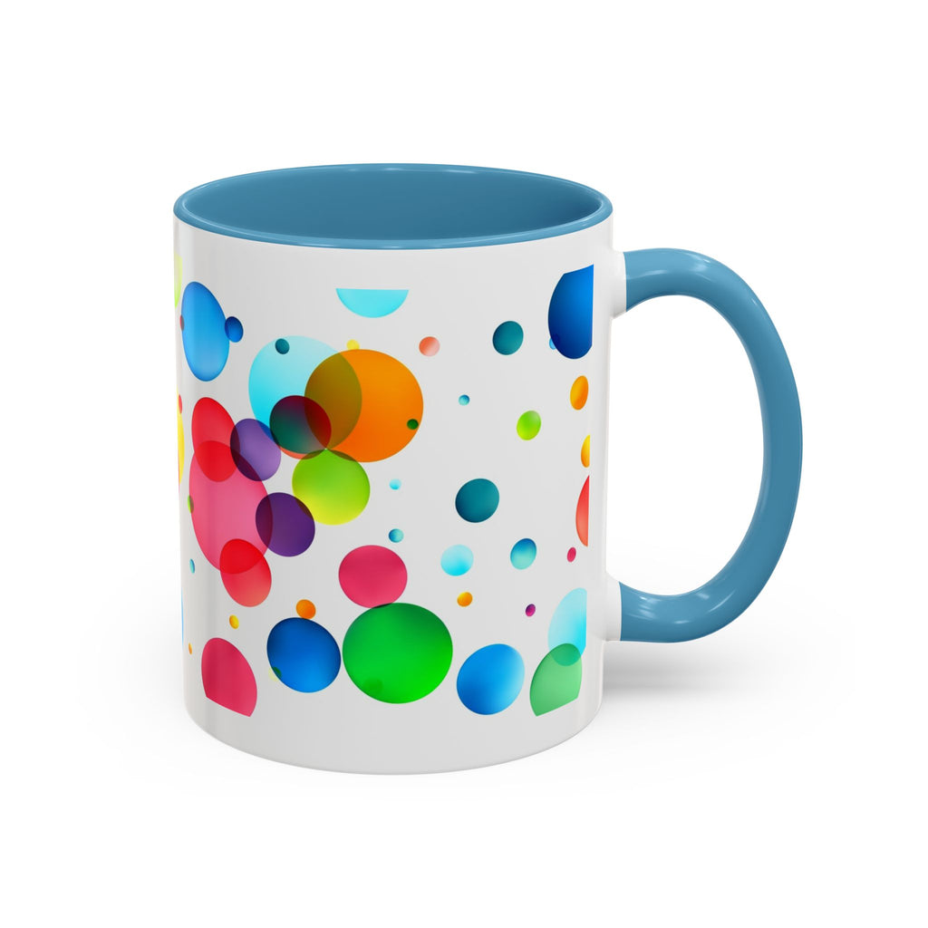 Colorful Bubble Accent Coffee Mug — Vibrant Pop Art 11/15oz