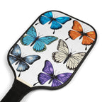 Butterfly Pickleball Paddles Set — Colorful Floral Design Kit (2 Paddles + Balls)