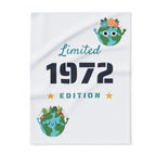 Limited Edition 1972 Fleece Blanket – Retro Birthday Earth Day Gift