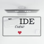 Desk Mat - "BRIDE crew" Bachelorette Bridal Party Mouse Pad with Heart