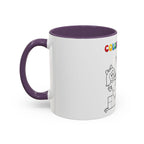 Coloring Book Coffee Mug — Kids Holiday Coloring Design (11/15oz Accent Mug)