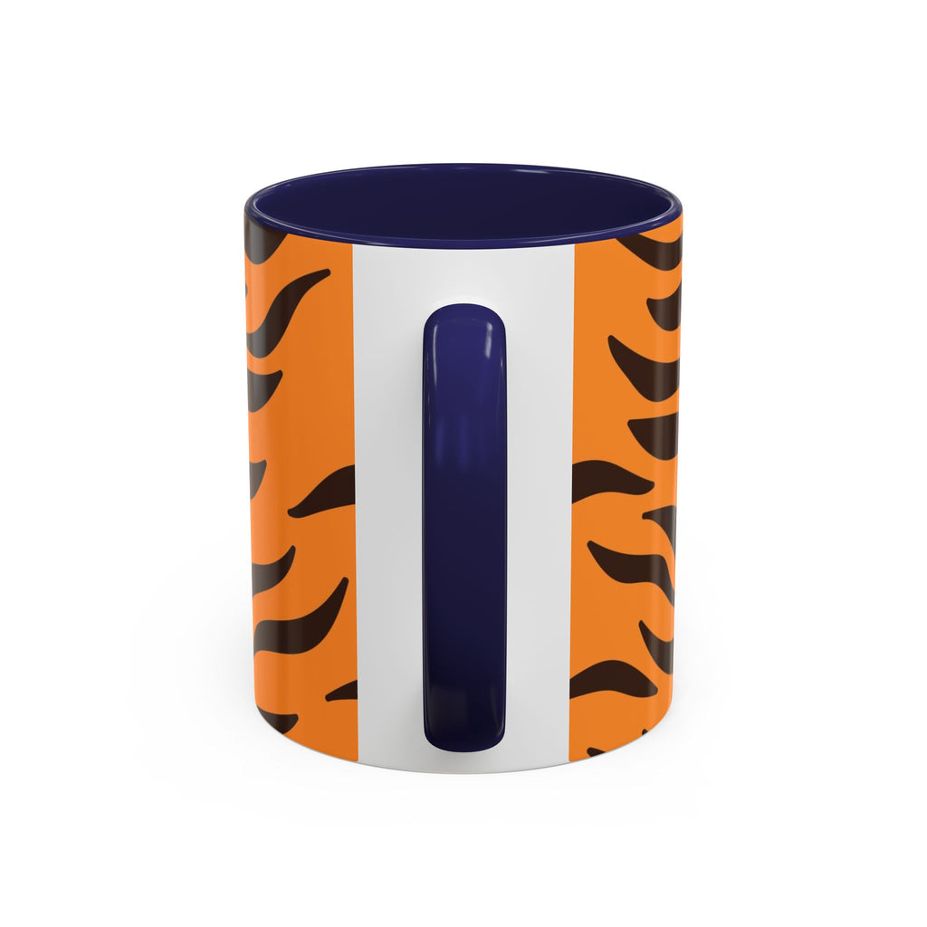Tiger Stripe Accent Coffee Mug – Orange & Black Animal Print