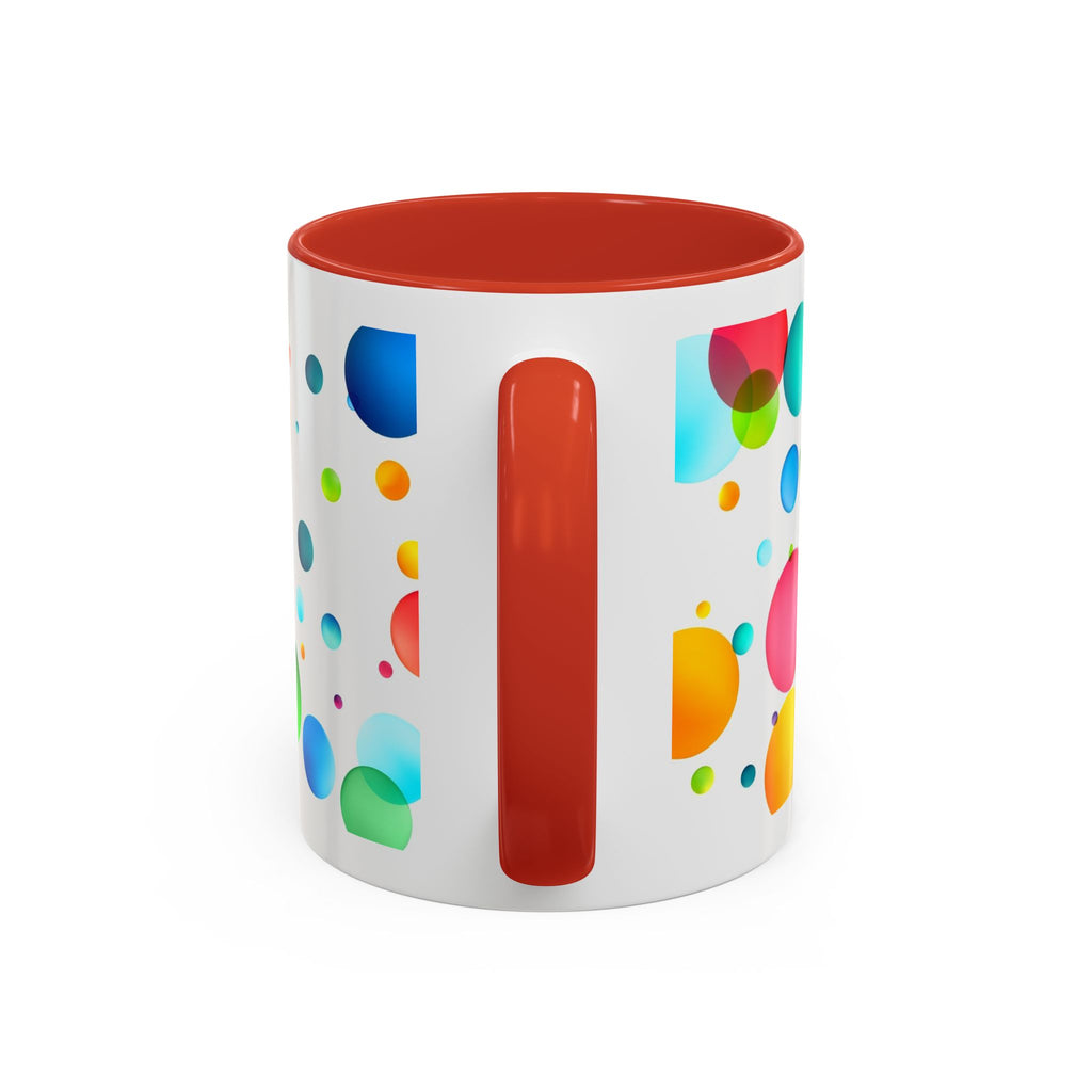 Colorful Bubble Accent Coffee Mug — Vibrant Pop Art 11/15oz