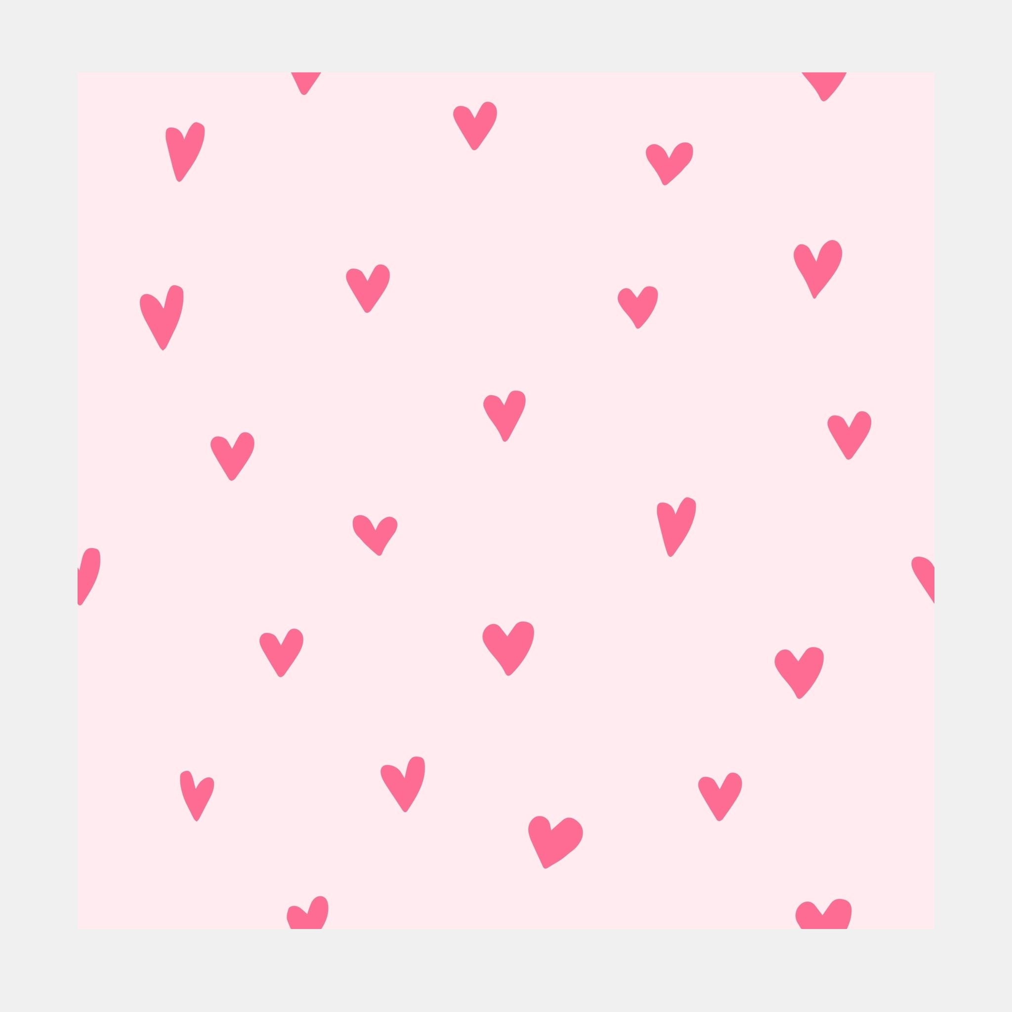Clear Stadium Tote — Pink Heart Pattern PVC Game Day Bag