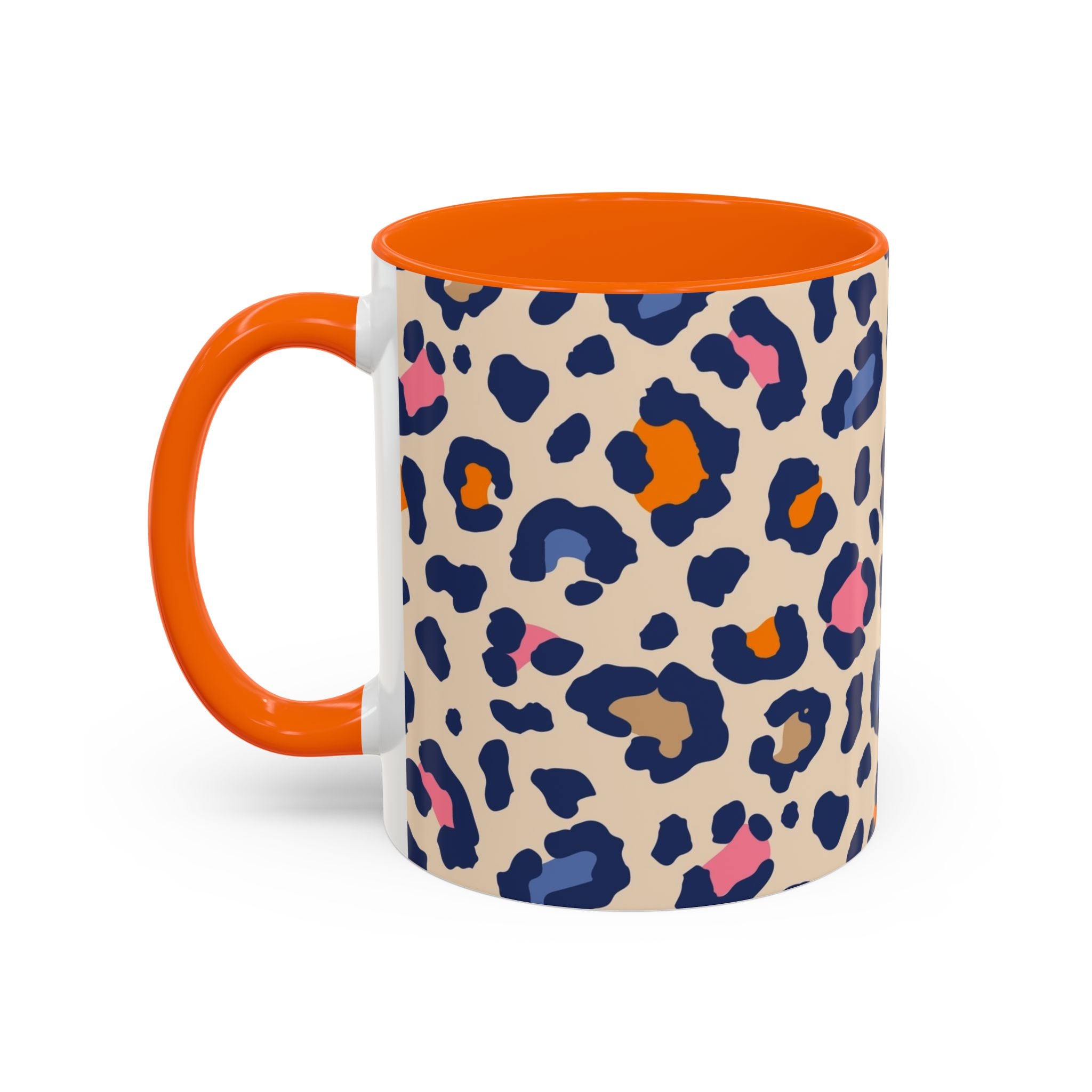 Colorful Leopard Print Accent Coffee Mug – 11/15oz