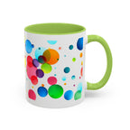 Colorful Bubble Accent Coffee Mug — Vibrant Pop Art 11/15oz