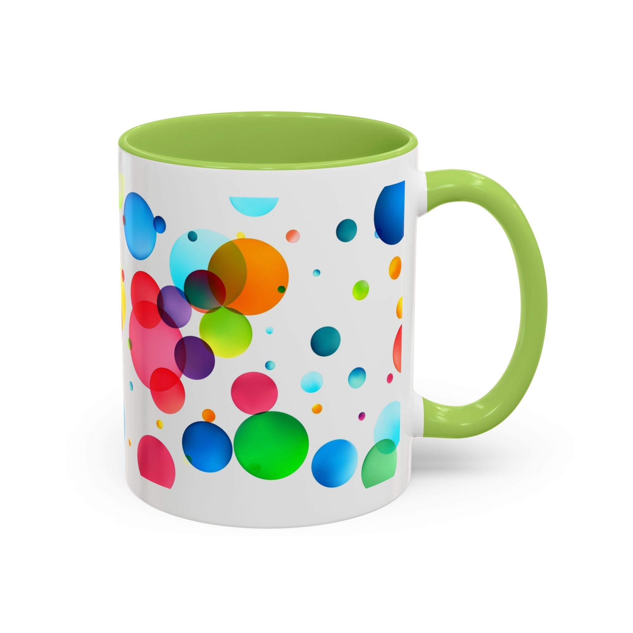 Colorful Bubble Accent Coffee Mug — Vibrant Pop Art 11/15oz