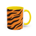 Tiger Stripe Accent Coffee Mug – Orange & Black Animal Print