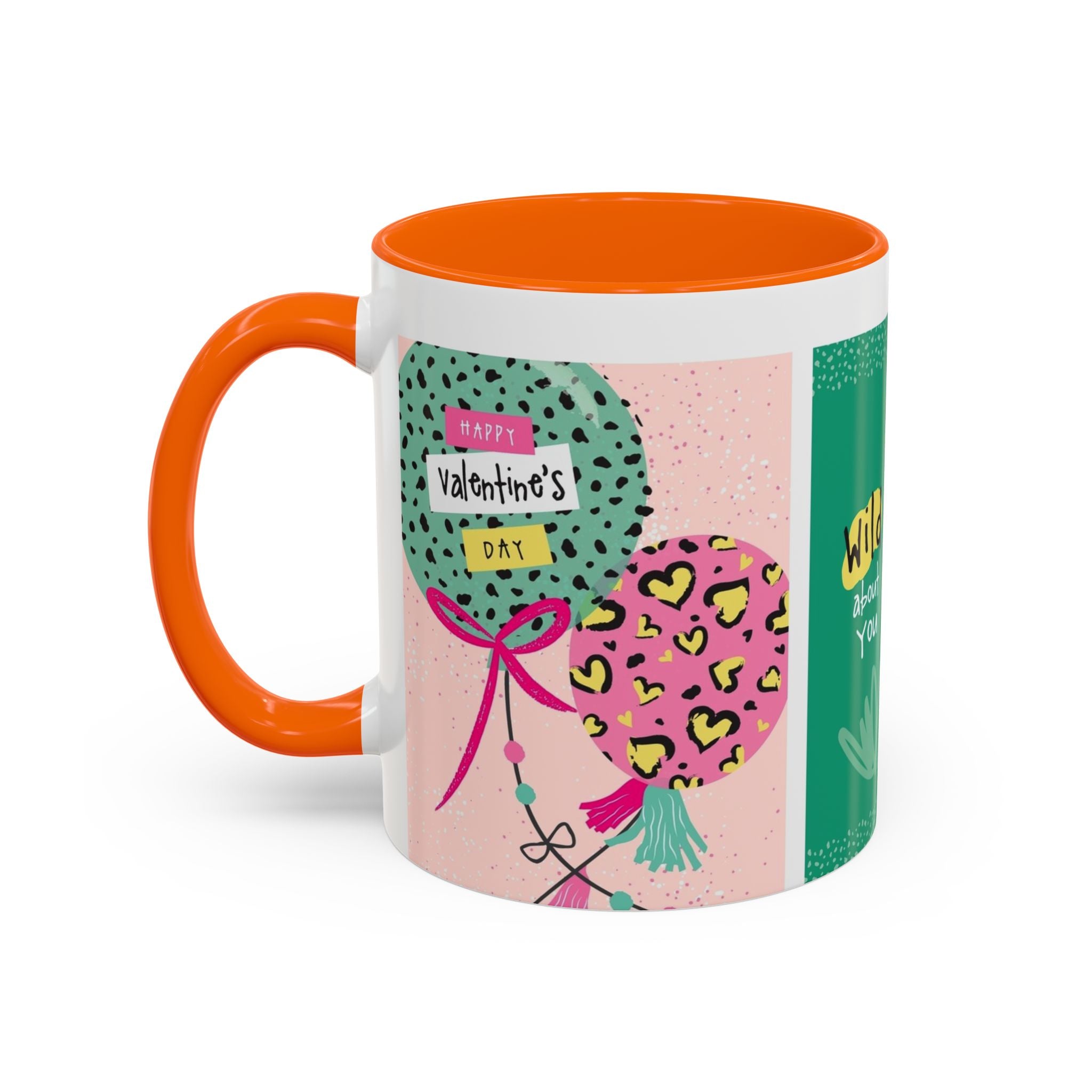 Valentine’s Day Leopard Coffee Mug - "Wild About You" Accent Mug
