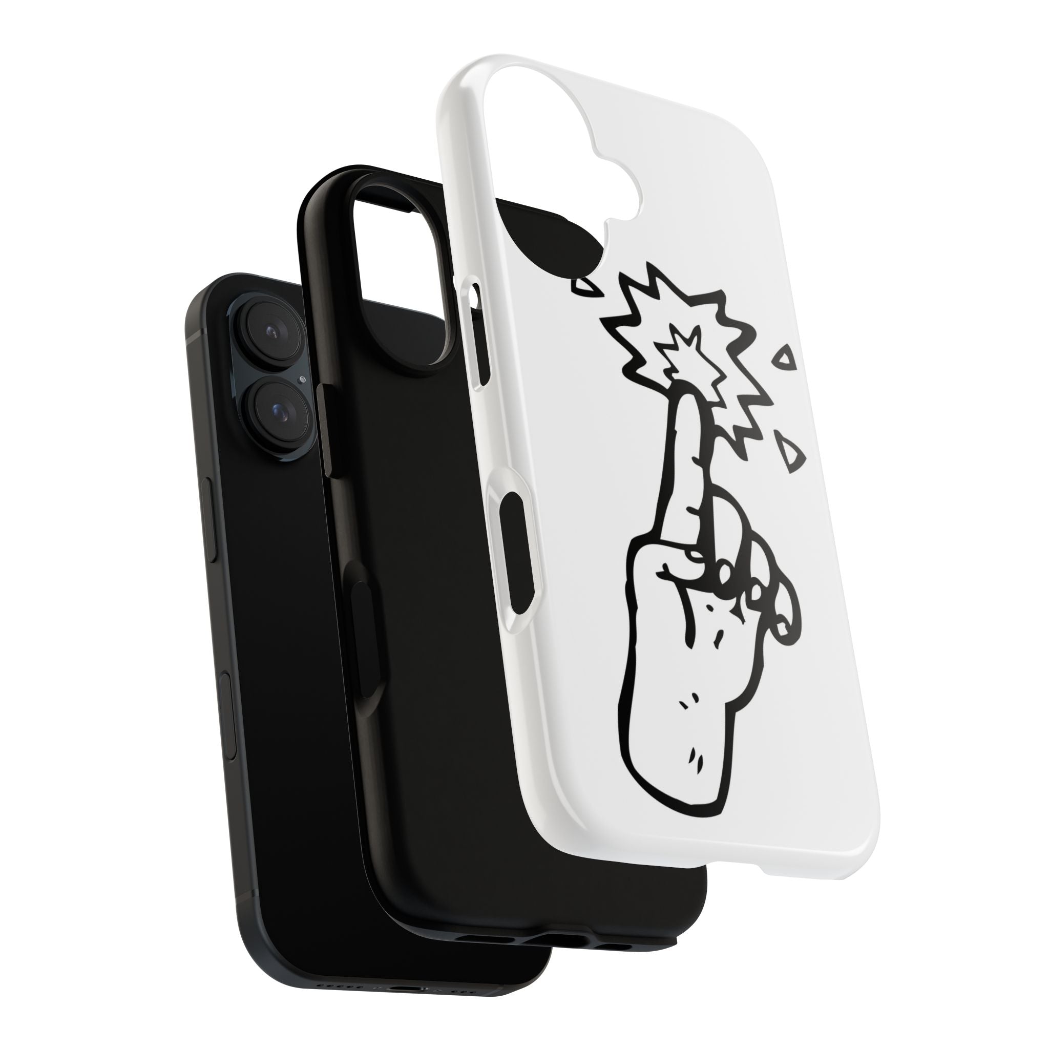Phone Case – Snap Finger Line Art Design