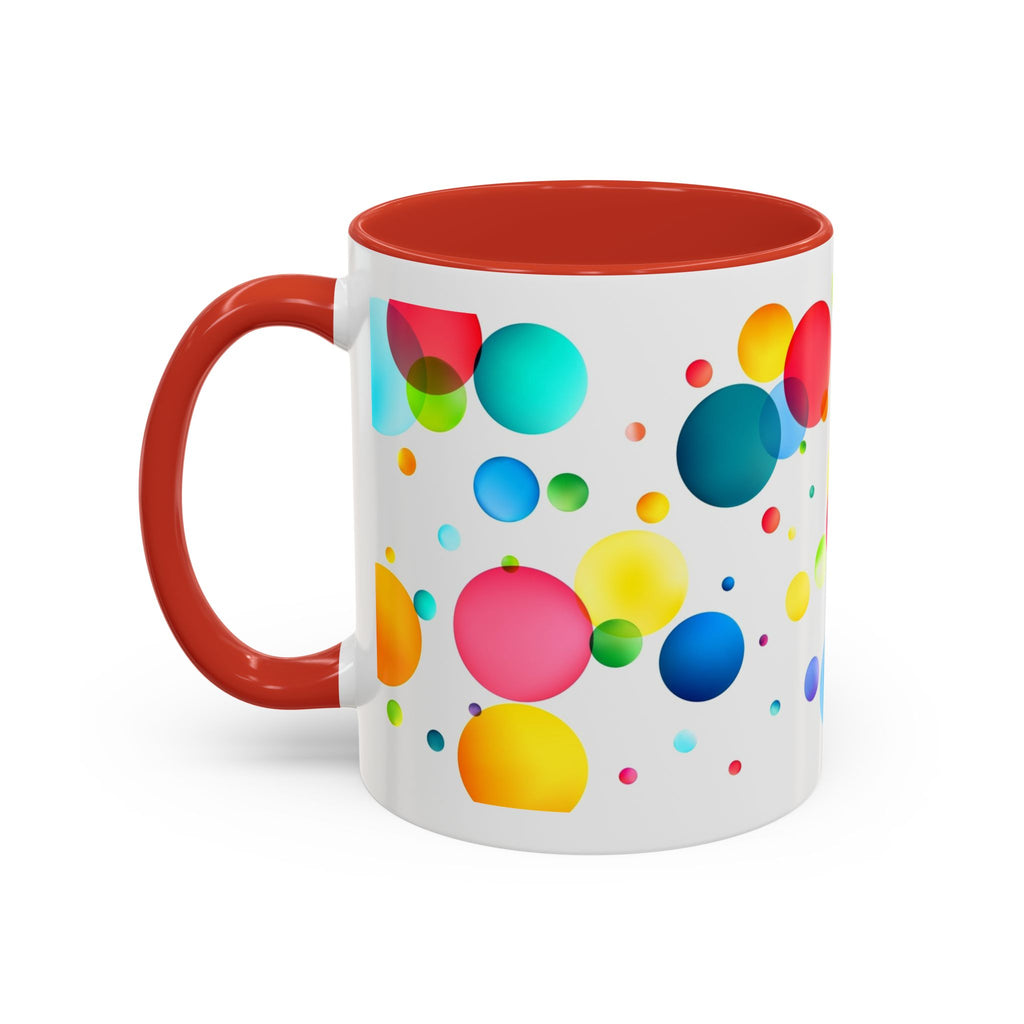 Colorful Bubble Accent Coffee Mug — Vibrant Pop Art 11/15oz