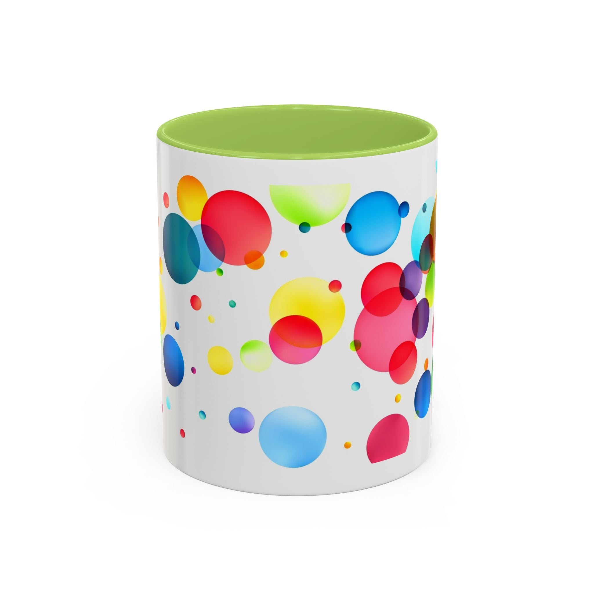 Colorful Bubble Accent Coffee Mug — Vibrant Pop Art 11/15oz