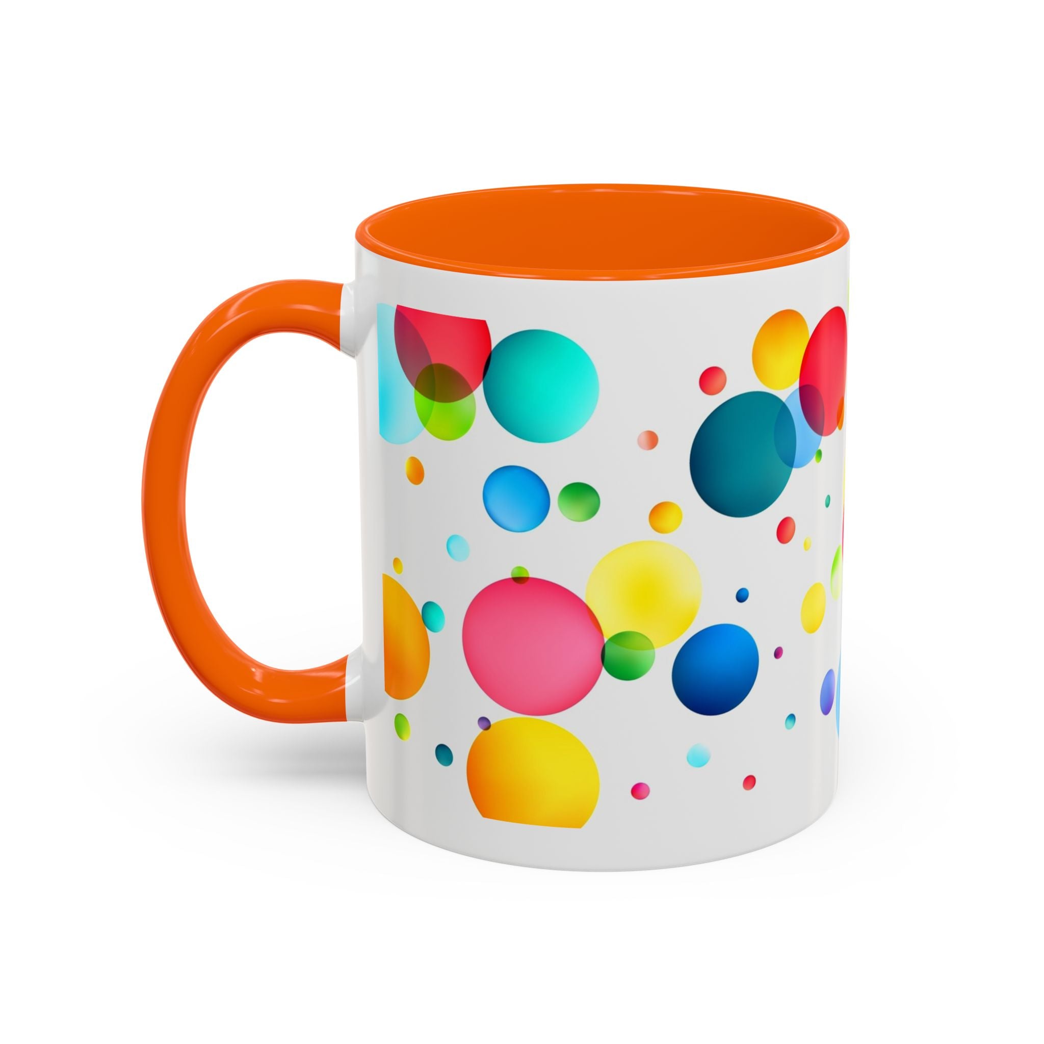Colorful Bubble Accent Coffee Mug — Vibrant Pop Art 11/15oz