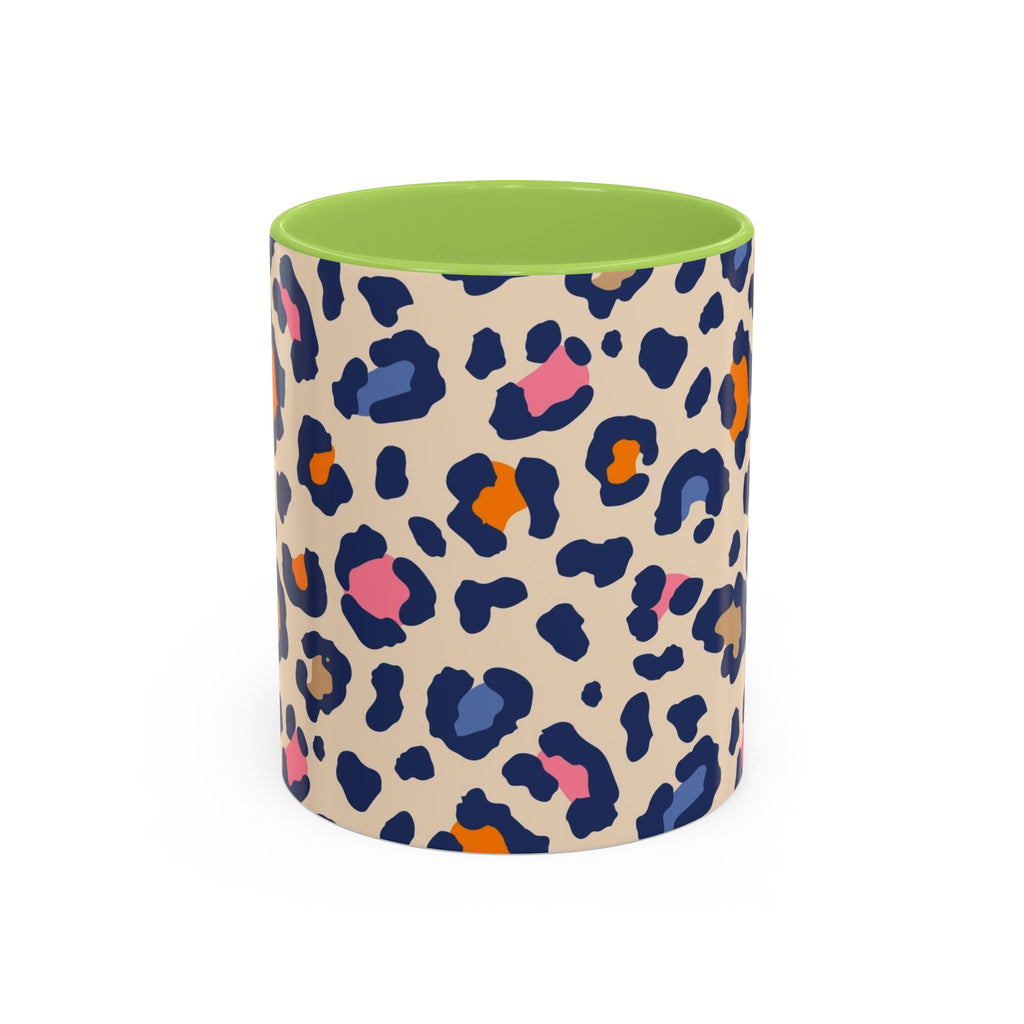 Colorful Leopard Print Accent Coffee Mug – 11/15oz