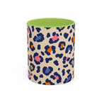 Colorful Leopard Print Accent Coffee Mug – 11/15oz