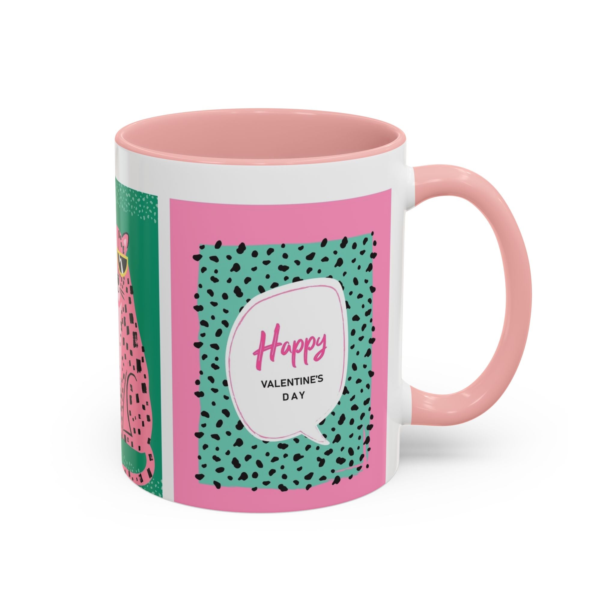 Valentine’s Day Leopard Coffee Mug - "Wild About You" Accent Mug