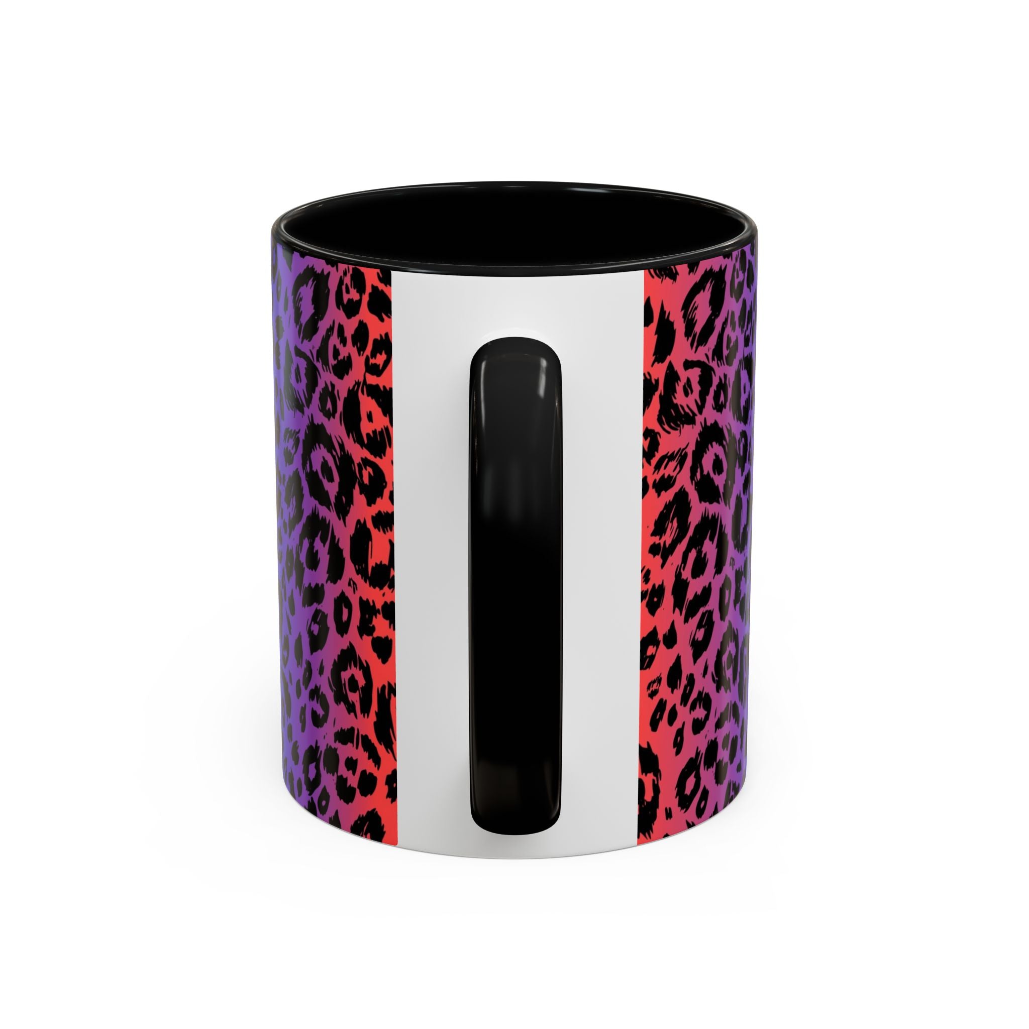 Rainbow Leopard Accent Coffee Mug — Colorful Animal Print 11/15oz