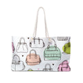 Handbag Pattern Weekender Bag | Colorful Purses Illustration Tote