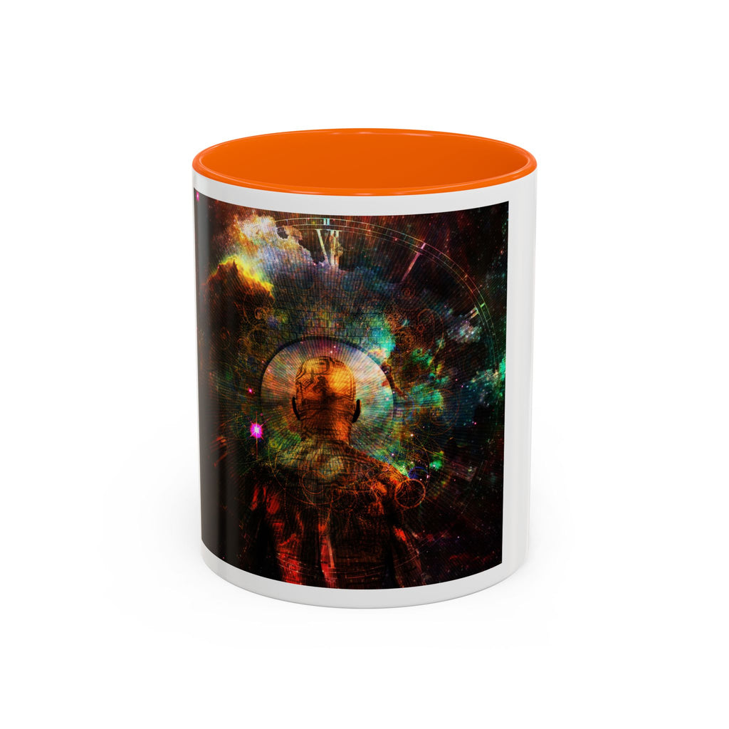 Cosmic Astronaut Accent Coffee Mug — Galaxy Space Art 11/15oz