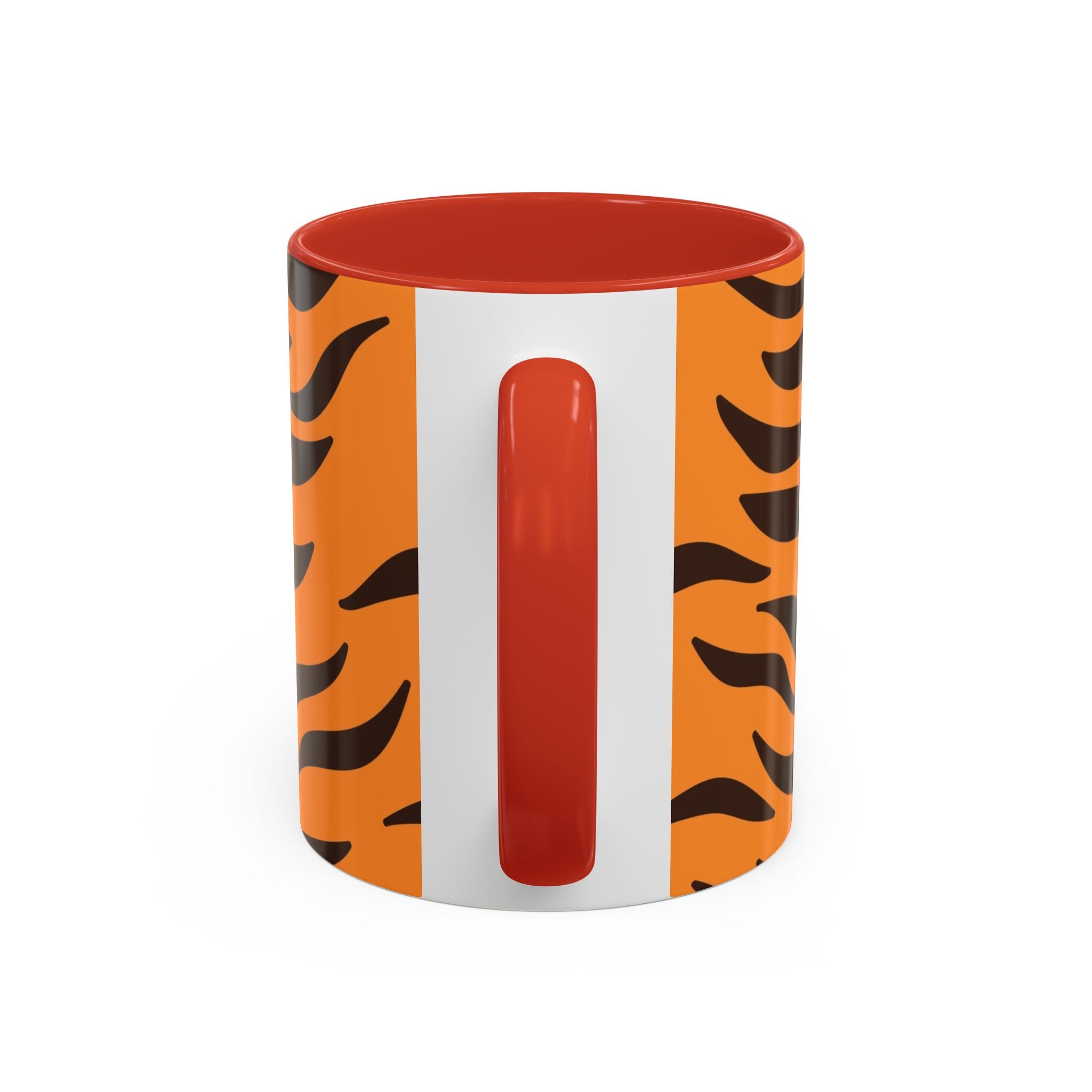 Tiger Stripe Accent Coffee Mug – Orange & Black Animal Print