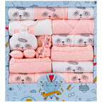 SnuggleBox™ – 15-Piece Cotton Newborn Gift Set