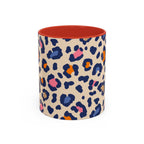 Colorful Leopard Print Accent Coffee Mug – 11/15oz