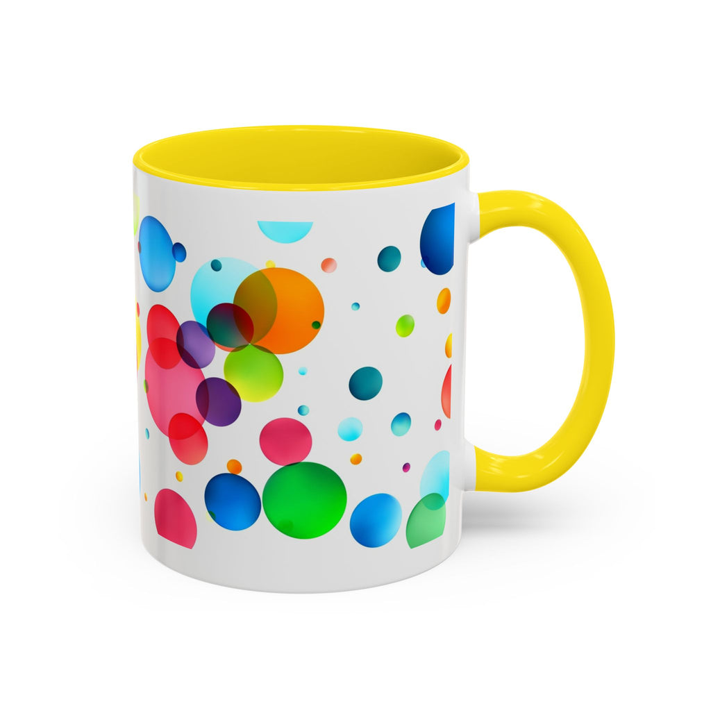 Colorful Bubble Accent Coffee Mug — Vibrant Pop Art 11/15oz