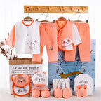 SnuggleBox™ – 15-Piece Cotton Newborn Gift Set